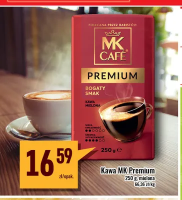 Kawa mielona MK Café Premium promocja w Delikatesy Sezam