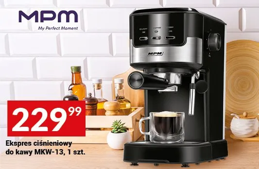 Ekspres ciśnieniowy do kawy MPM MKW-13 promocja w Twój Market