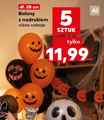 Balony z nadrukiem 5-pak promocja w Kaufland