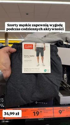 Szorty męskie Clevé promocja w Biedronka