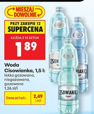 Woda Cisowianka promocja w Biedronka