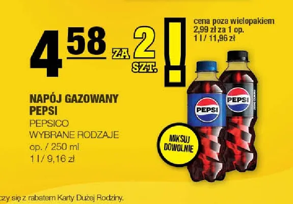 Napój gazowany Pepsi promocja w SPAR