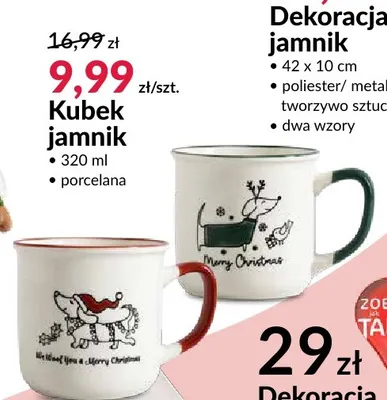 Kubek jamnik promocja w Salony Agata