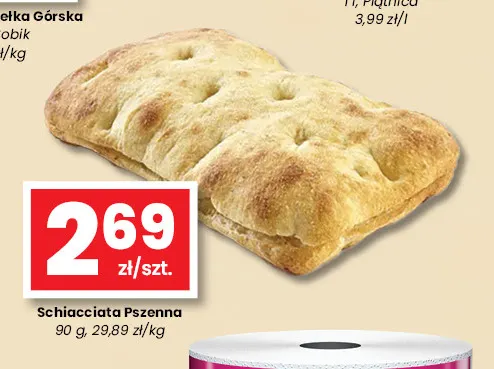 Schiacciata pszenna promocja w emma MARKET