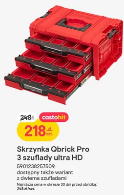 Skrzynka Pro 3 szuflady ultra HD promocja w Castorama
