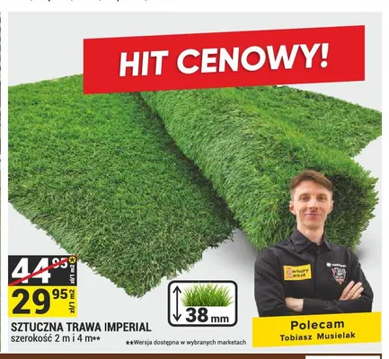 Sztuczna trawa Imperial promocja w Merkury Market