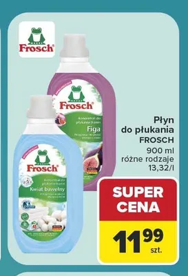 Płyn do płukania tkanin Frosch Figa promocja w Carrefour Market