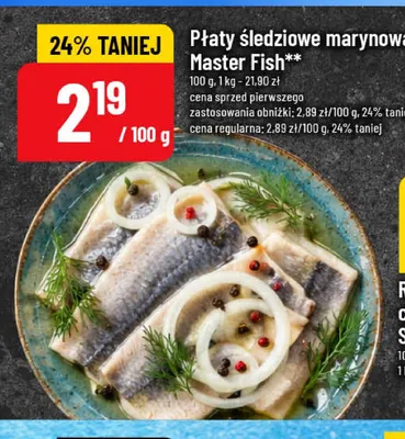 Płaty śledziowe marynowane Master Fish promocja w POLOmarket