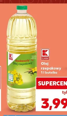 Olej rzepakowy K-Classic promocja w Kaufland