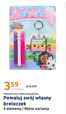 Pomaluj swój własny breloczek Gabby's Dollhouse promocja w Action