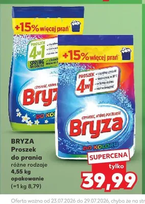 Proszek do prania Bryza do koloru promocja w Kaufland