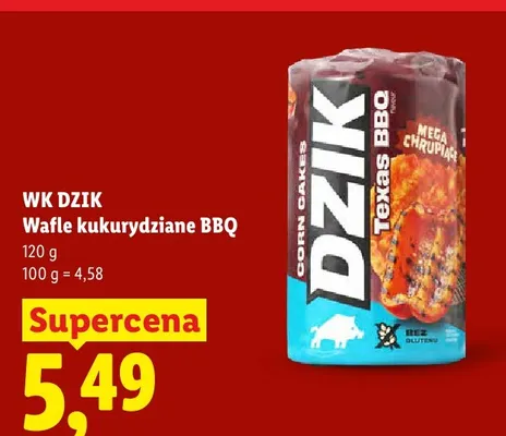 Wafle kukurydziane BBQ WK Dzik promocja w Lidl