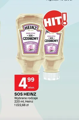 Sos czosnkowy Heinz promocja w Chorten