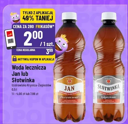 Woda lecznicza Słotwinka promocja w POLOmarket