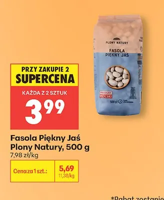 Fasola Piękny Jaś Plony Natury 500g promocja w Biedronka