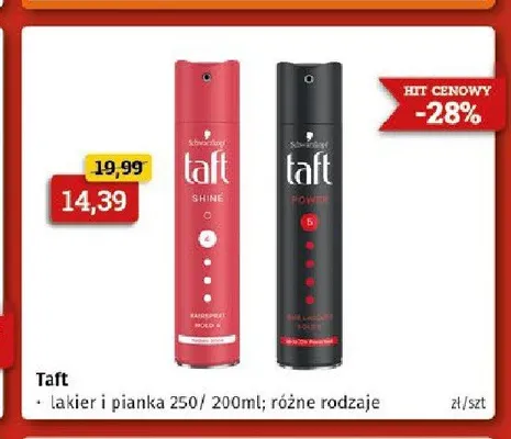 Pianka do włosów Taft promocja w Drogeria Kosmyk