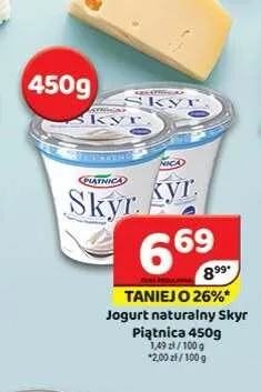 Jogurt naturalny Skyr Piątnica promocja w Delfin