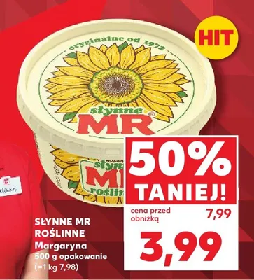 Margaryna Słynne MR Roślinne promocja w Kaufland