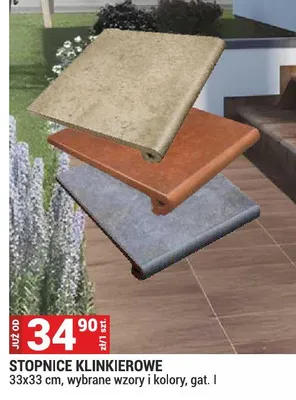 Stopnice klinkierowe 33x33cm wybrane wzory i kolory gat. I promocja w Merkury Market