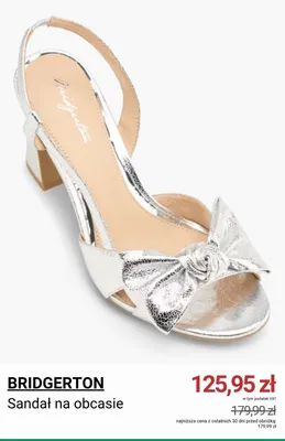 Sandał na obcasie Bridgerton promocja w Deichmann