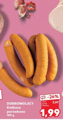 Kiełbasa parówkowa Dobrowolscy promocja w Kaufland