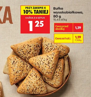 Bułka wysokobiałkowa promocja w Biedronka