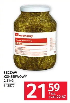 Szczaw konserwowy 2,5 kg promocja w Selgros