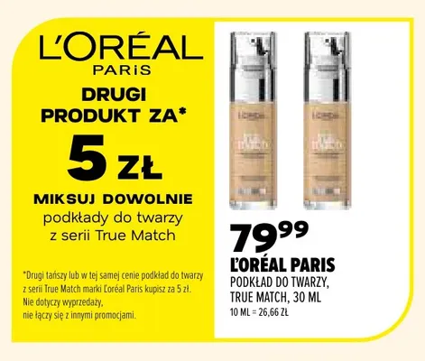 Podkład do twarzy True Match L'Oréal Paris promocja w Drogerie Natura