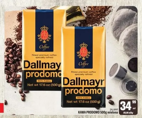 Kawa mielona Dallmayr Prodomo promocja w Tomi Markt