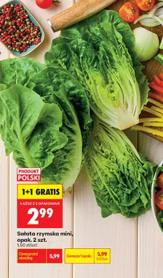 Sałata rzymska mini 2-pak promocja w Biedronka