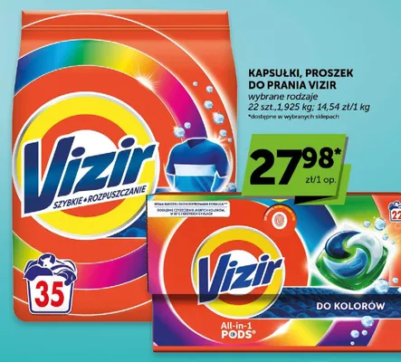 Kapsułki, proszek do prania wybrane rodzaje promocja w Euro Sklep