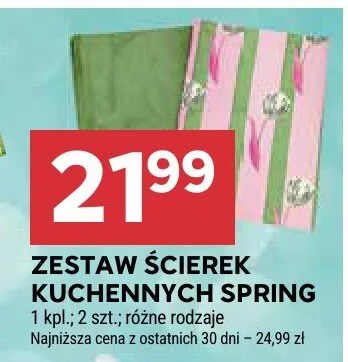 Zestaw ścierek kuchennych Spring promocja w Stokrotka