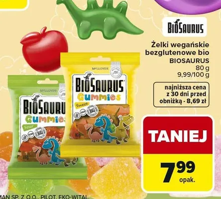 Żelki wegańskie bezglutenowe bio GUMMIES promocja w Carrefour