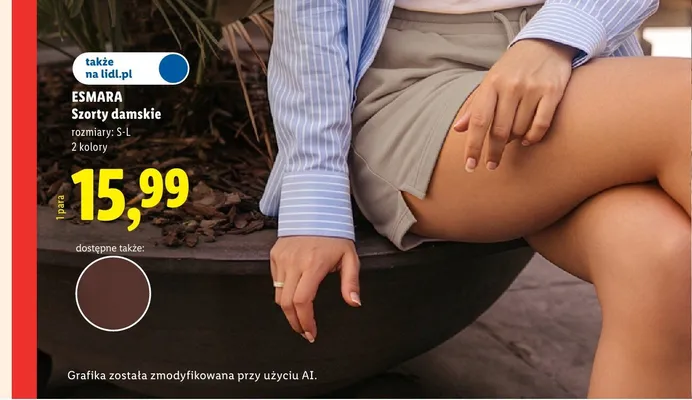 Szorty damskie Esmara promocja w Lidl