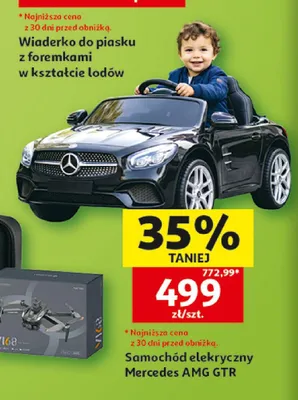 Samochód elektryczny Mercedes AMG GTR promocja w Auchan
