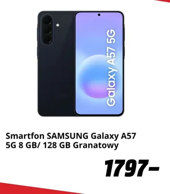 Smartfon Samsung Galaxy A57 5 g 8 GB/ 128 Gb granatowy promocja w Media Markt