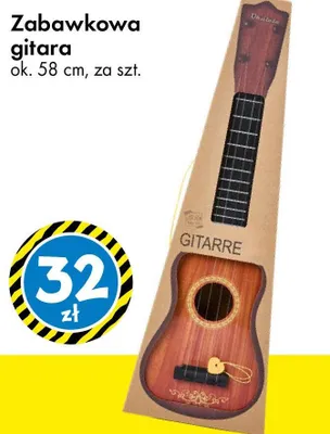 Zabawkowa gitara ok. 58 cm promocja w Tedi