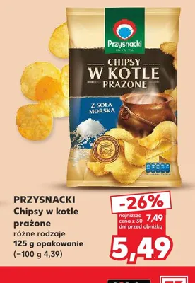 Chipsy w kotle prażone Przysnacki promocja w Kaufland