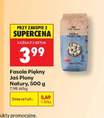 Fasola Piękny Jaś Plony Natury promocja w Biedronka