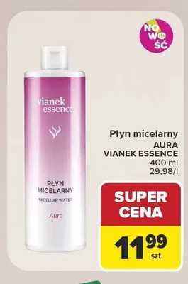 Płyn micelarny Aura Vianek Essence promocja w Carrefour Market