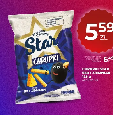 Chrupki Star ser i ziemniak promocja w Duży Ben