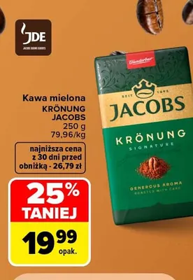 Kawa mielona Krönung Jacobs promocja w Carrefour