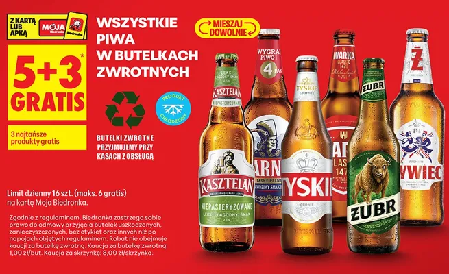 Piwo Tyskie Gronie promocja w Biedronka