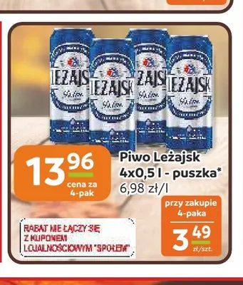 Piwo Leżajsk 4-pak promocja w Społem Częstochowa