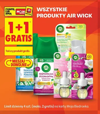 Produkty Air Wick promocja w Biedronka