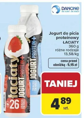 Jogurt do picia proteinowy różne rodzaje promocja w Carrefour Market