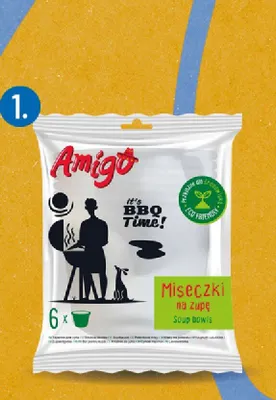 Miski na zupę jednorazowe papierowe Amigo promocja w POLOmarket