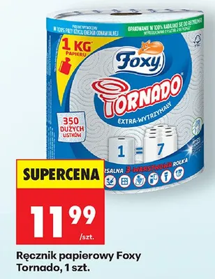 Ręcznik papierowy Tornado promocja w Biedronka