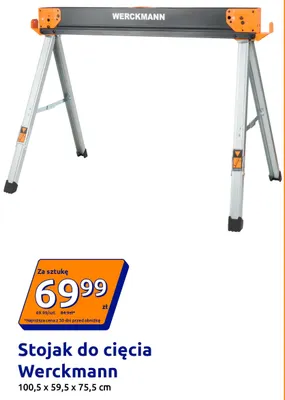Stojak do cięcia Werckmann 100,5x59,5x75,5 cm promocja w Action