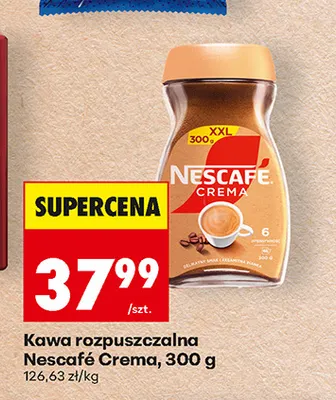 Kawa rozpuszczalna Nescafé Crema promocja w Biedronka